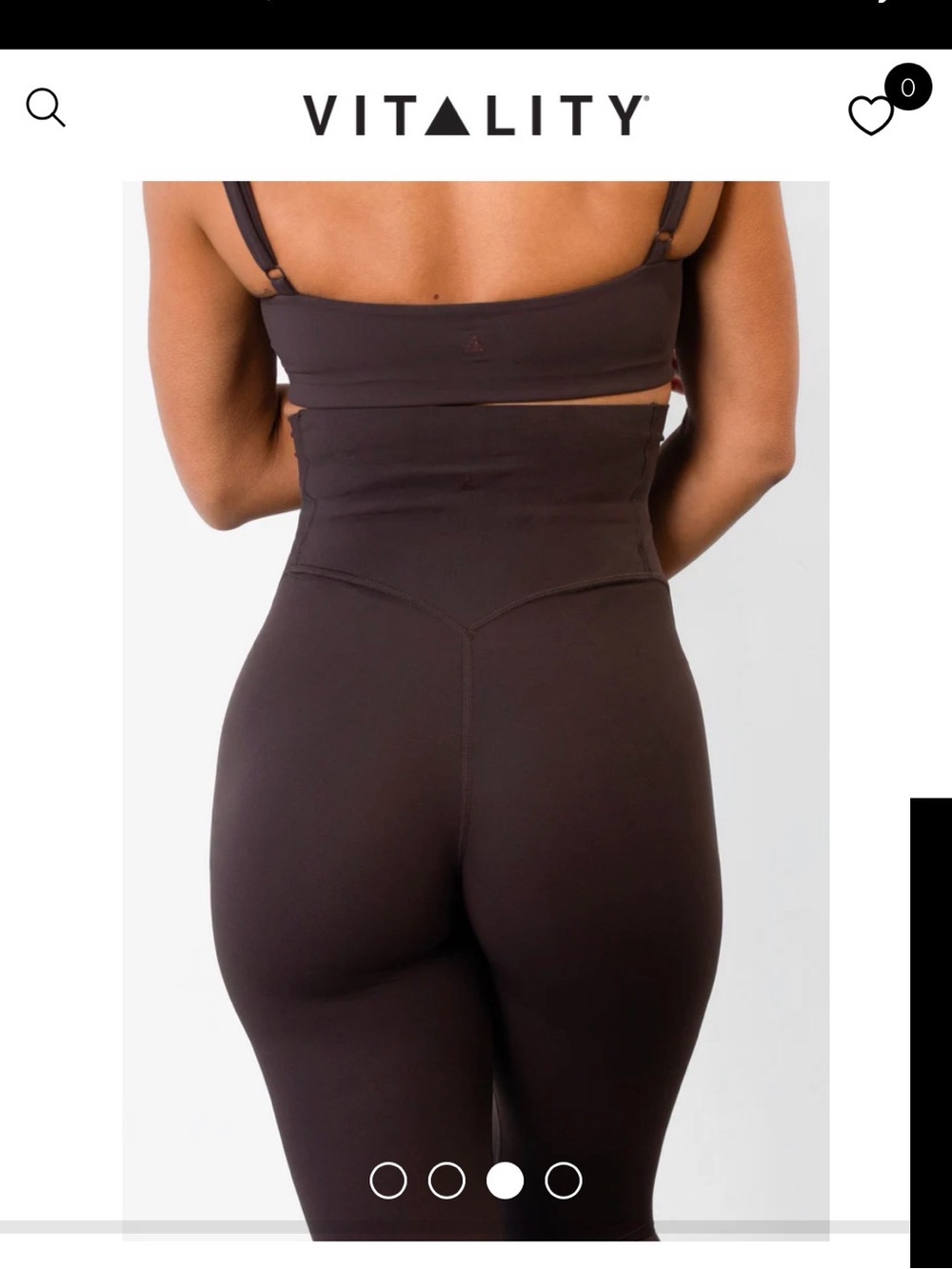 Vitality maternity leggings - Espresso - Picture 2 of 6